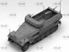 ICM 35105 Beobachtungspanzerwagen Sd.Kfz.251/18 Ausf.A WWII German Observation Vehicle with crew 1/35